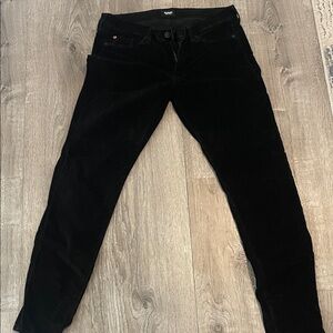 Hudson Jeans Black Velvet Pants